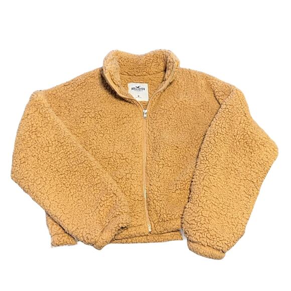 Hollister Sherpa Jacket Size M Med Medium - Picture 1 of 4